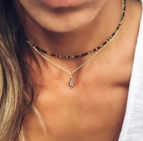 Sonya Renee Jewelry, Hallie Mini Drusy Necklace