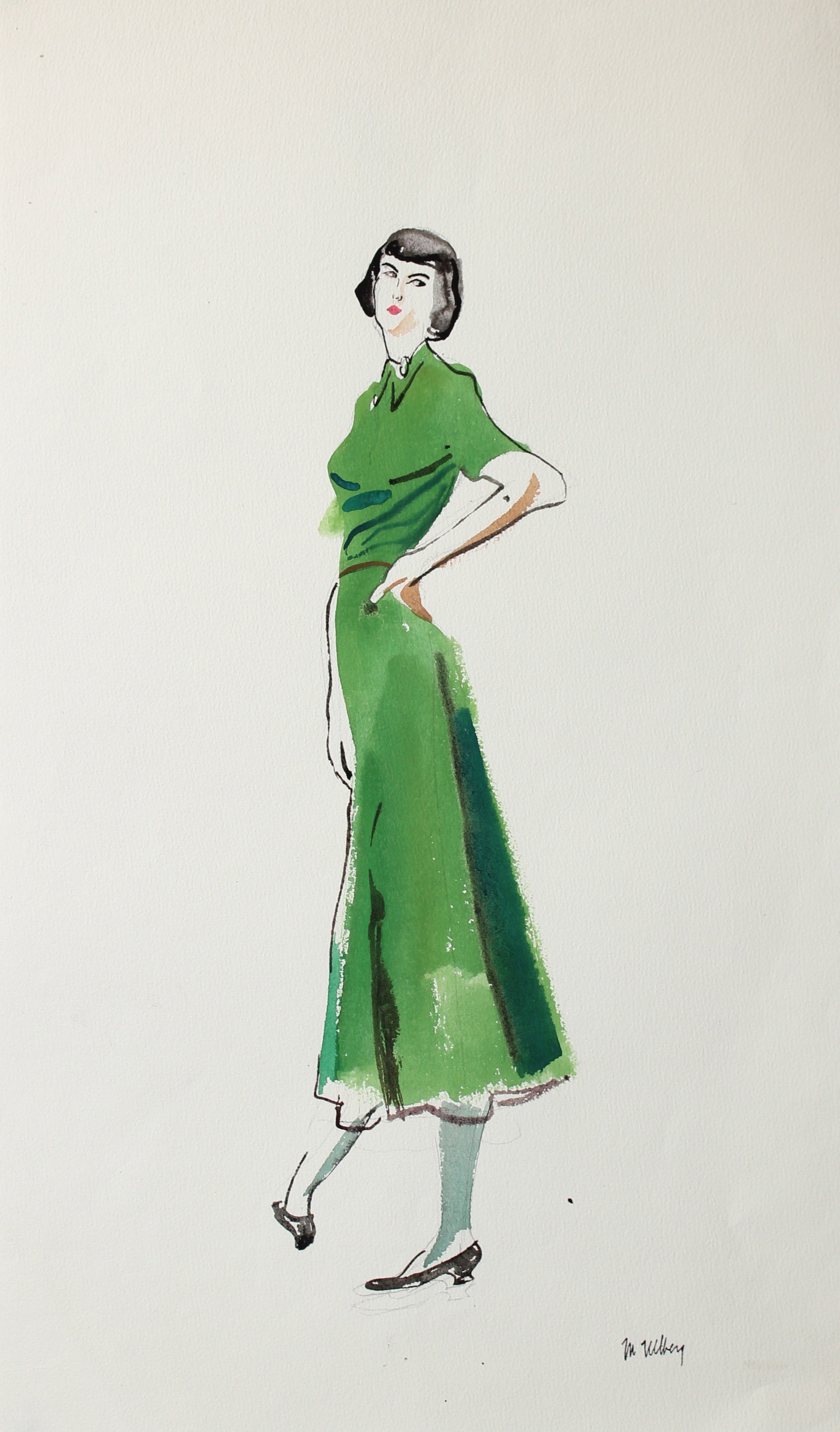 fashion illustration watercolor