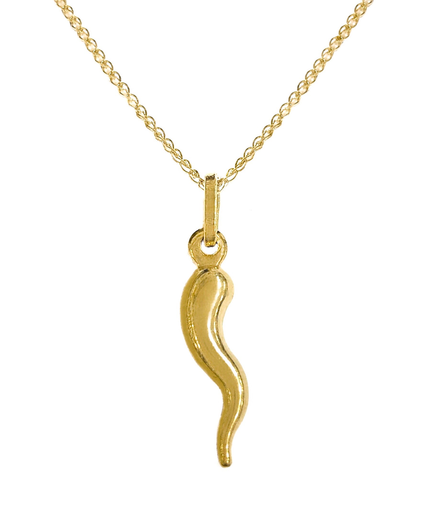 Amor Sui Zipper Baguette Necklace 14K Gold Plated / 16
