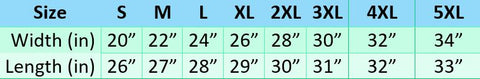 Sizing Chart for Sweaters by Super Gay Underwear