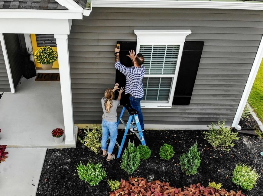 customers DIYing shutters