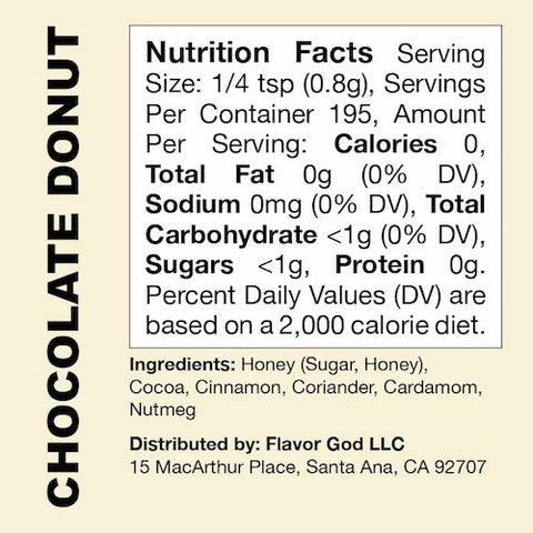 Chocolate Donut Flavor God by Flavour God Functional Food Seasoning at Supplement Superstore Canada