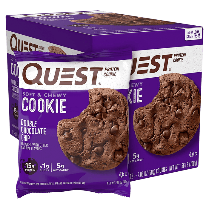 Quest Nutrition Quest Protein Cookie Protein Bars Box of 12 / Double Chocolate Chip at Supplement Superstore Canada 888849006021