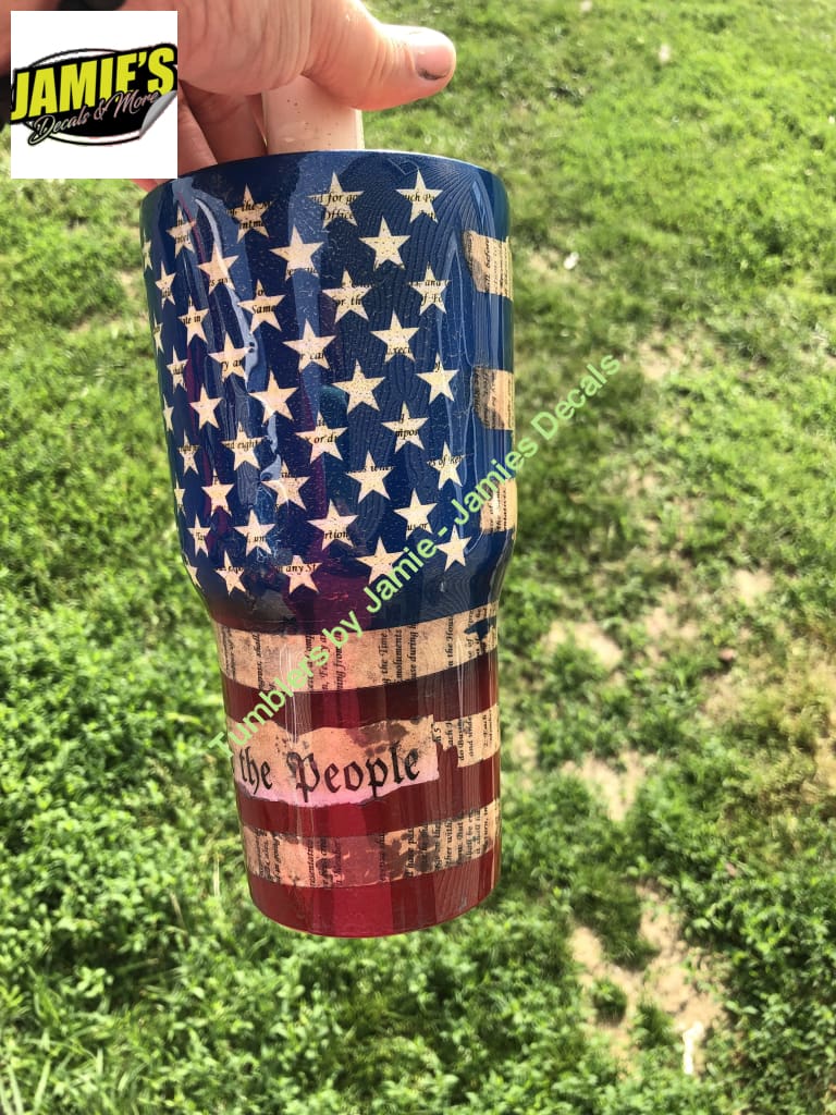 Download American Flag Tumbler - We the People- USA - Flag ...