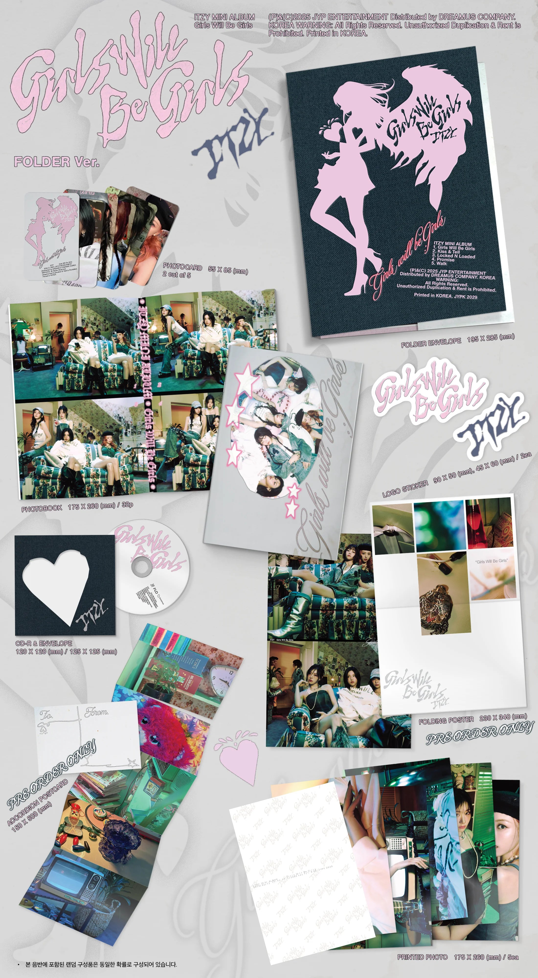 Pre-Order] ITZY Album - Girls Will Be Girls (Photobook + Box