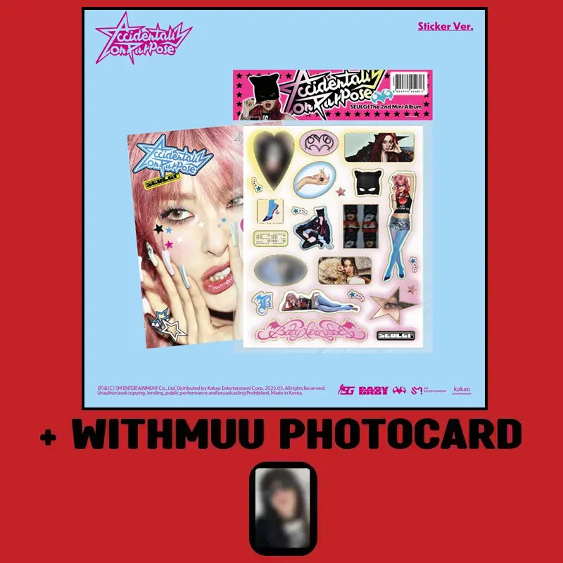 Seulgi 2nd Mini Album - Accidentally On Purpose (Sticker Ver.) + WITHMUU Photocard