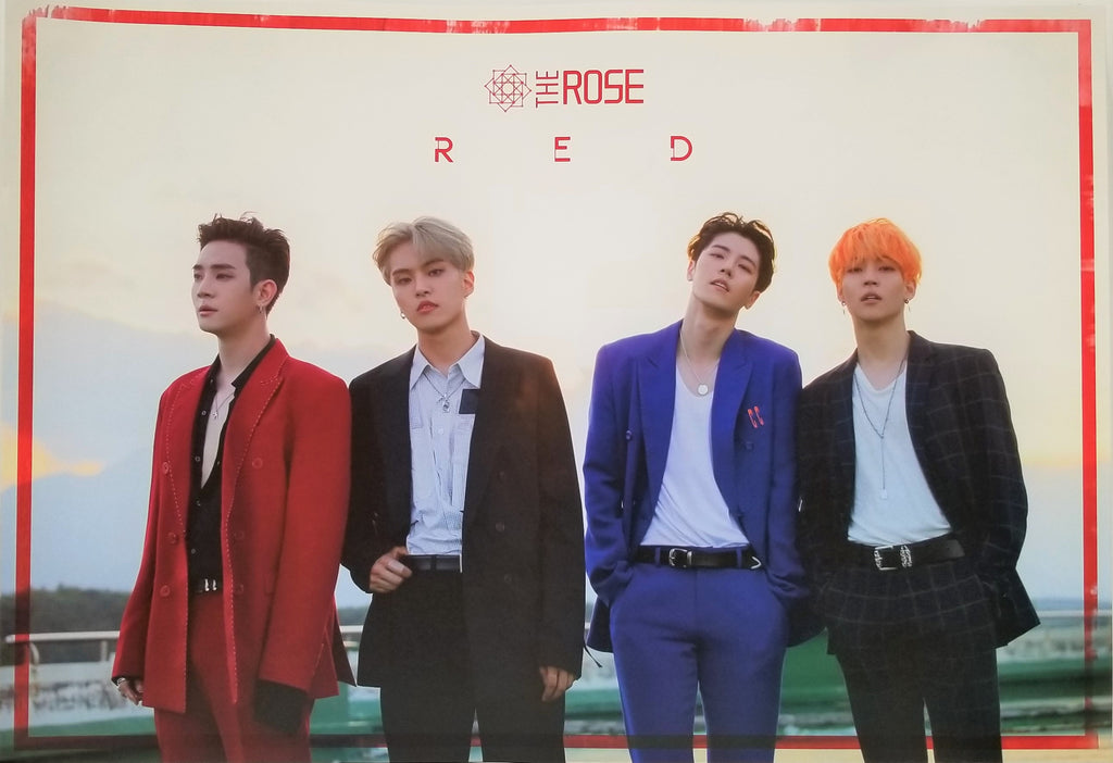 The Rose 3rd Single Album RED Official Poster Photo Concept 1