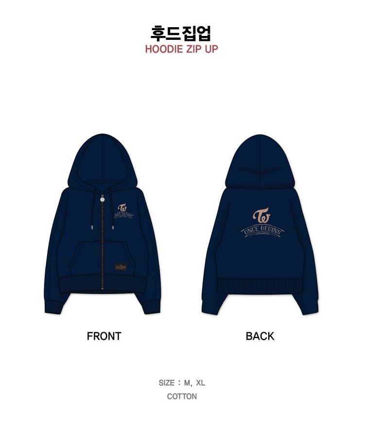 Twice Fan Meeting Once Begins Official Goods Hoodie Hood Zip Up Choice Music La