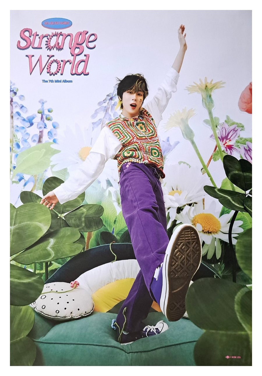 Ha Sung Woon 7th Mini Album Strange World Official Poster - Photo