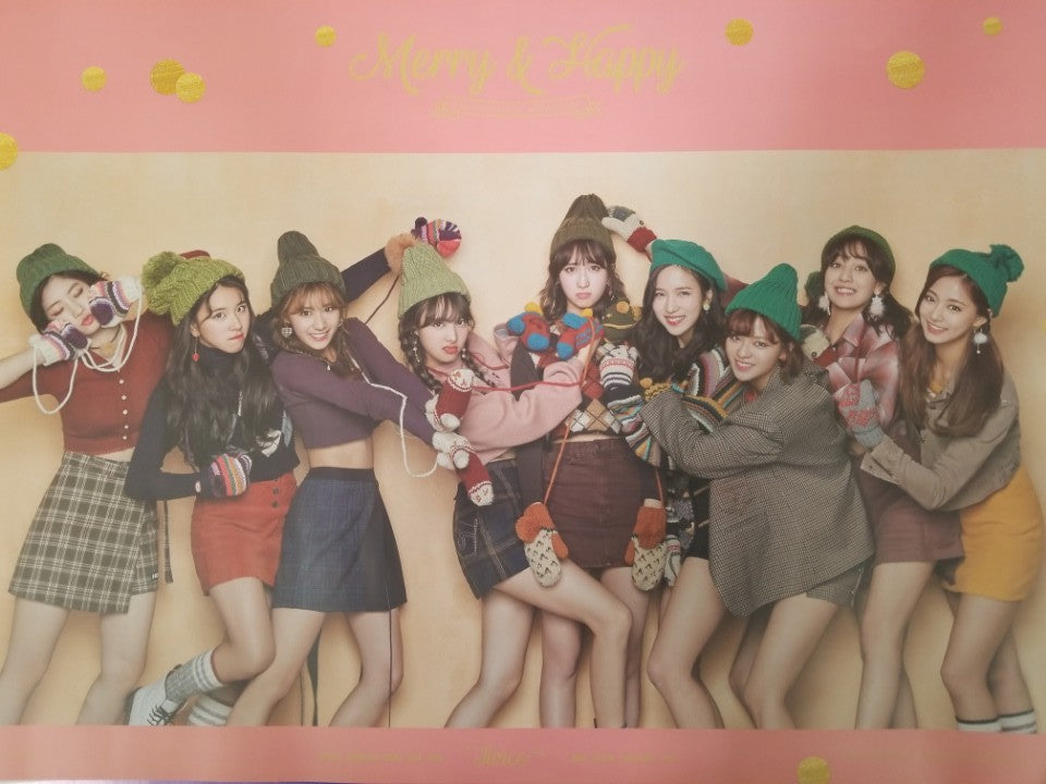 Twice 1st Album Repackage Merry Happy Official Poster Photo Concept Choice Music La