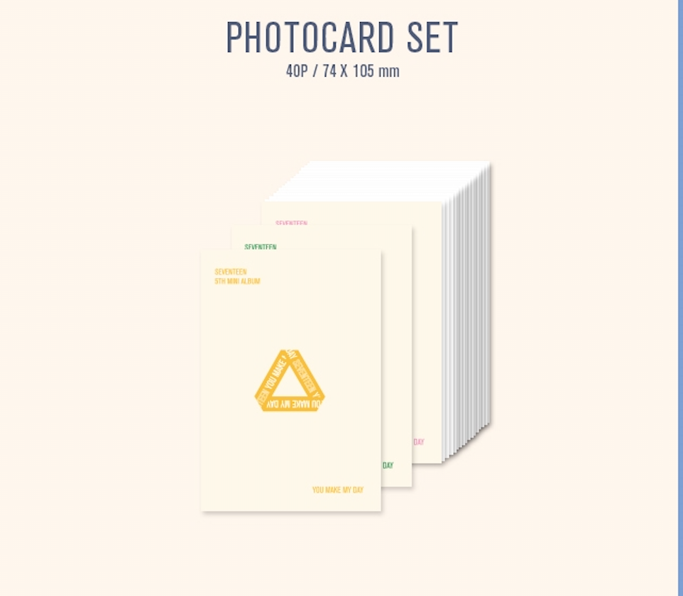 Kihno Seventeen 5th Mini Album You Make My Day Set The Sun Version Kihno Kit