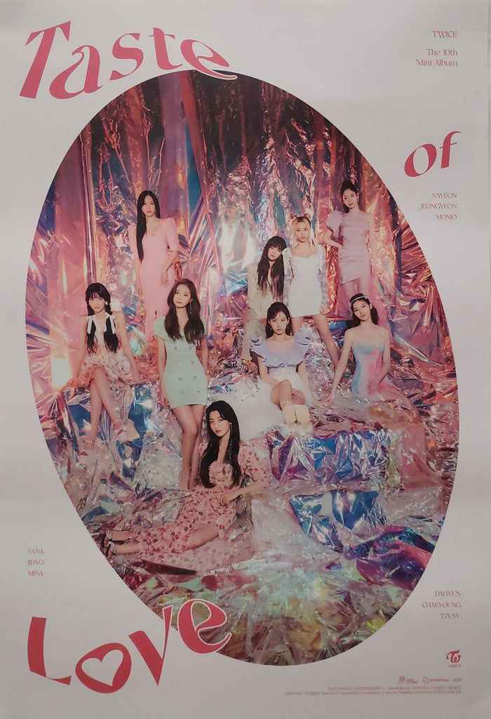 Twice 10th Mini Album Taste Of Love Official Poster Photo Concept In Choice Music La