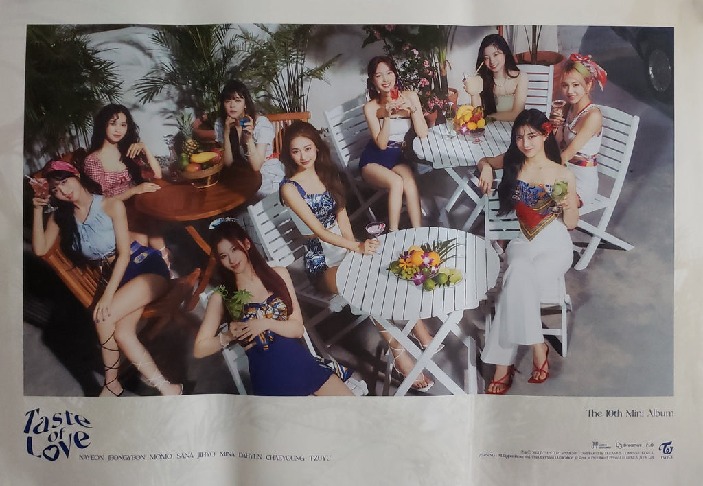 Twice 10th Mini Album Taste Of Love Official Poster Photo Concept Ta Choice Music La