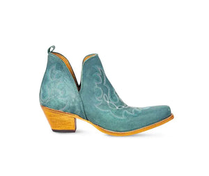 Maisie Leather Boots (Turquoise) - Aspen Lace Boutique