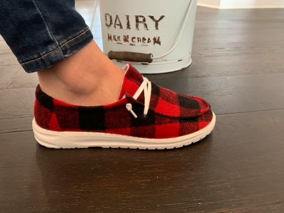 buffalo plaid shoes