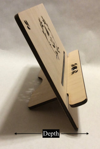 TABLET STAND - Laser Cut Template Plans - Wooden iPad Stand