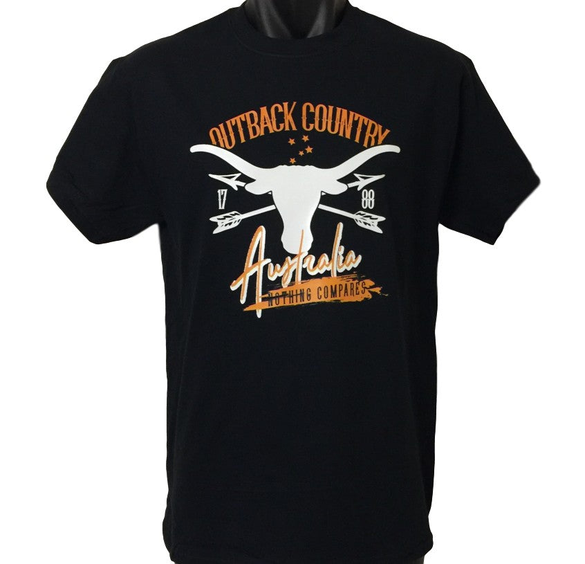 Outback Country Australia T-Shirt (Black, Regular and Big Sizes ...