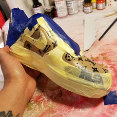 louis vuitton stencils for painting shoes