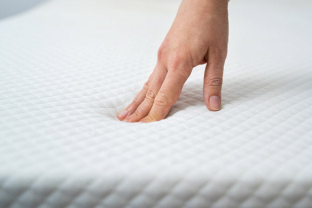 hand testing an orthopedic memory foam