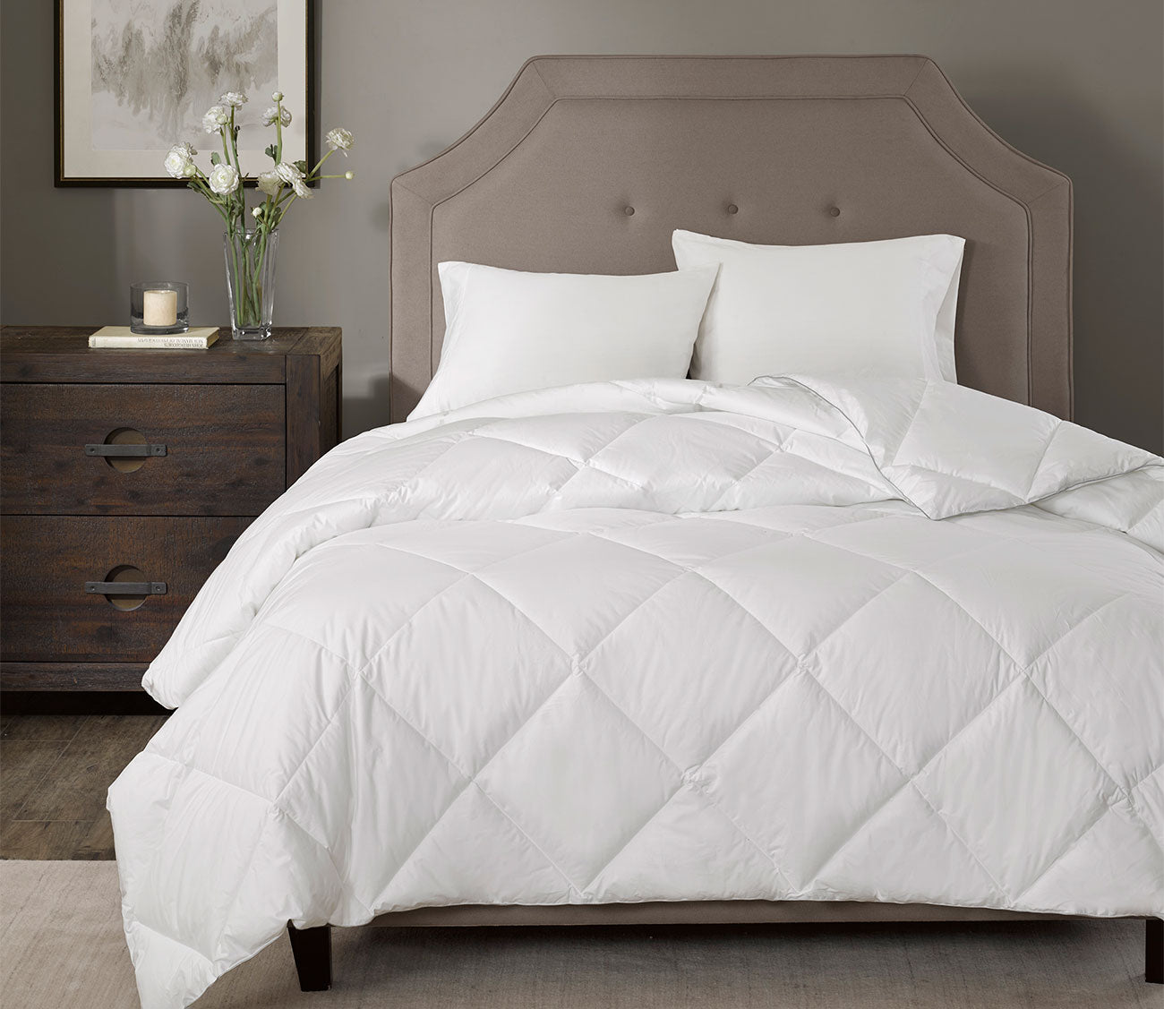 Sleep Philosophy Warmer Sateen White Down Alternative Thinsulate Comforter, King, Cotton