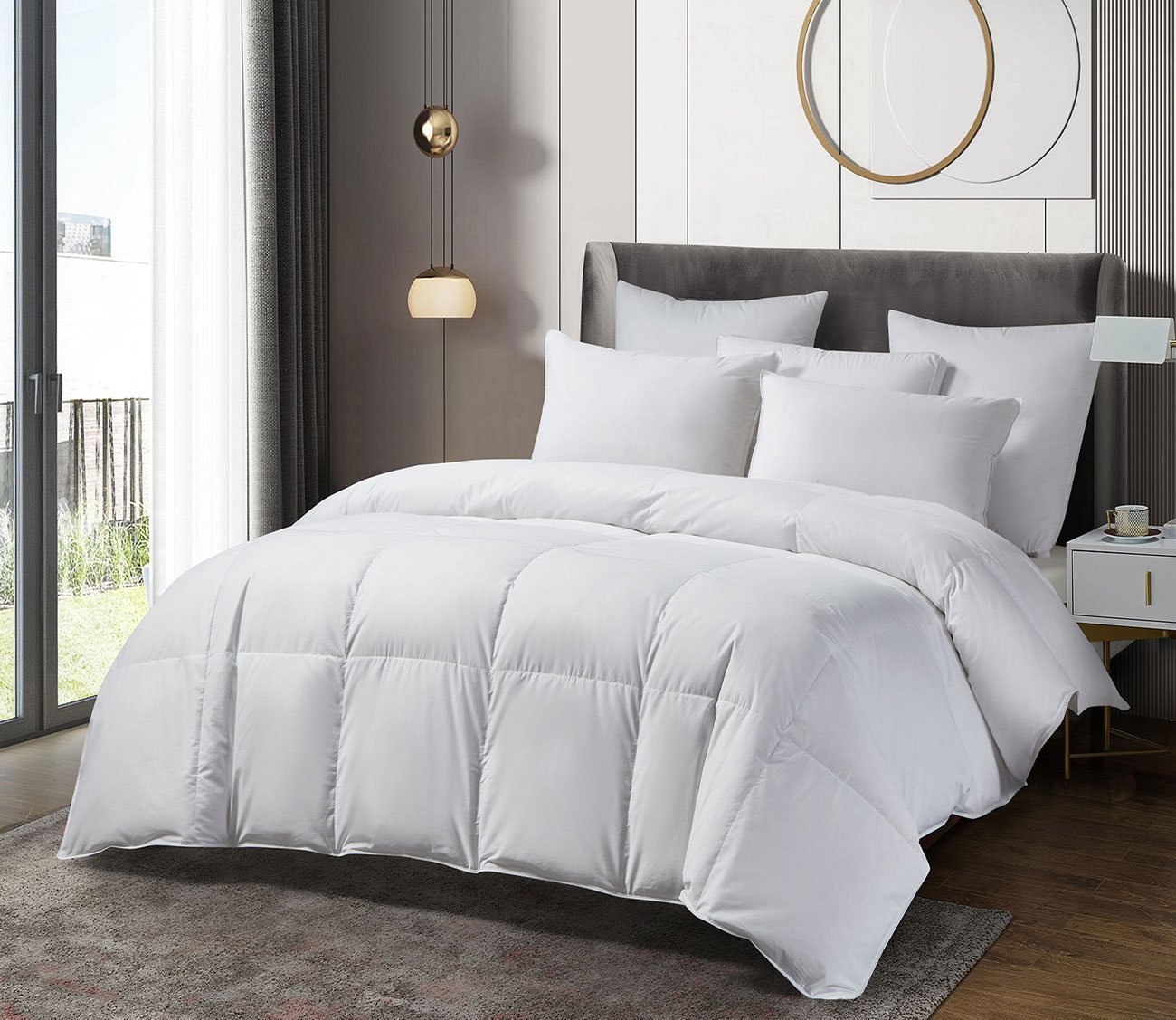 Sleep Philosophy Maximum Warmth Sateen White Down Alternative Thinsulate Comforter - White - King