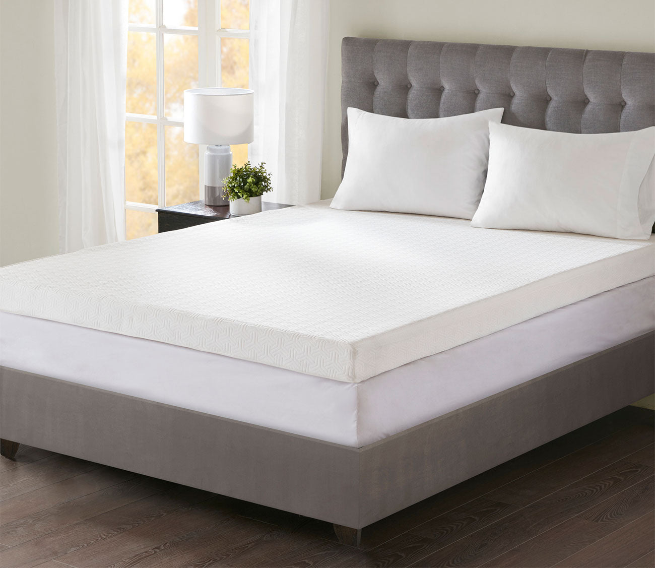 Twin 1.5 Reversible Memory Foam Mattress Topper - Room Essentials™