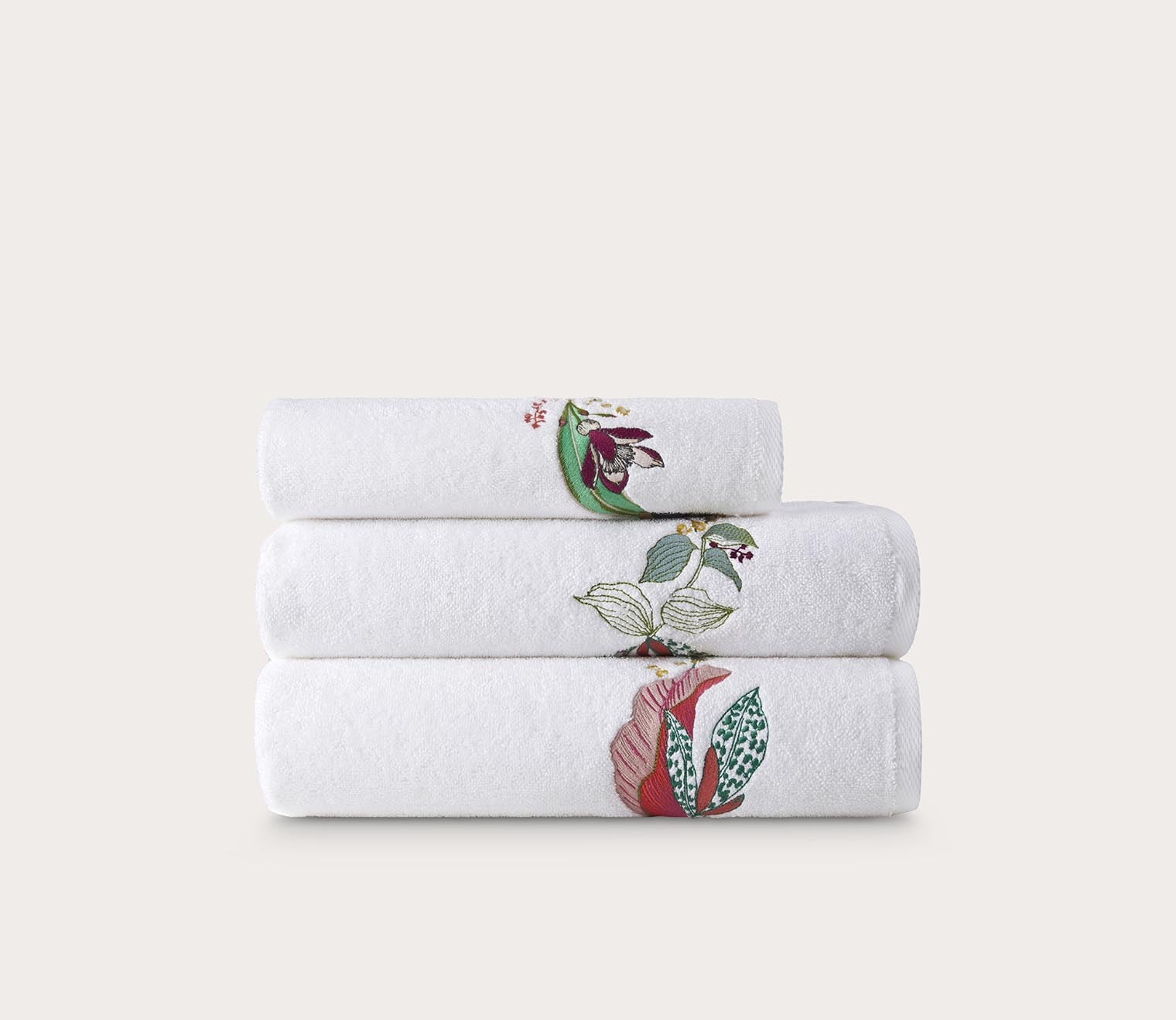 Grand Organic Cotton Embroidered Towel