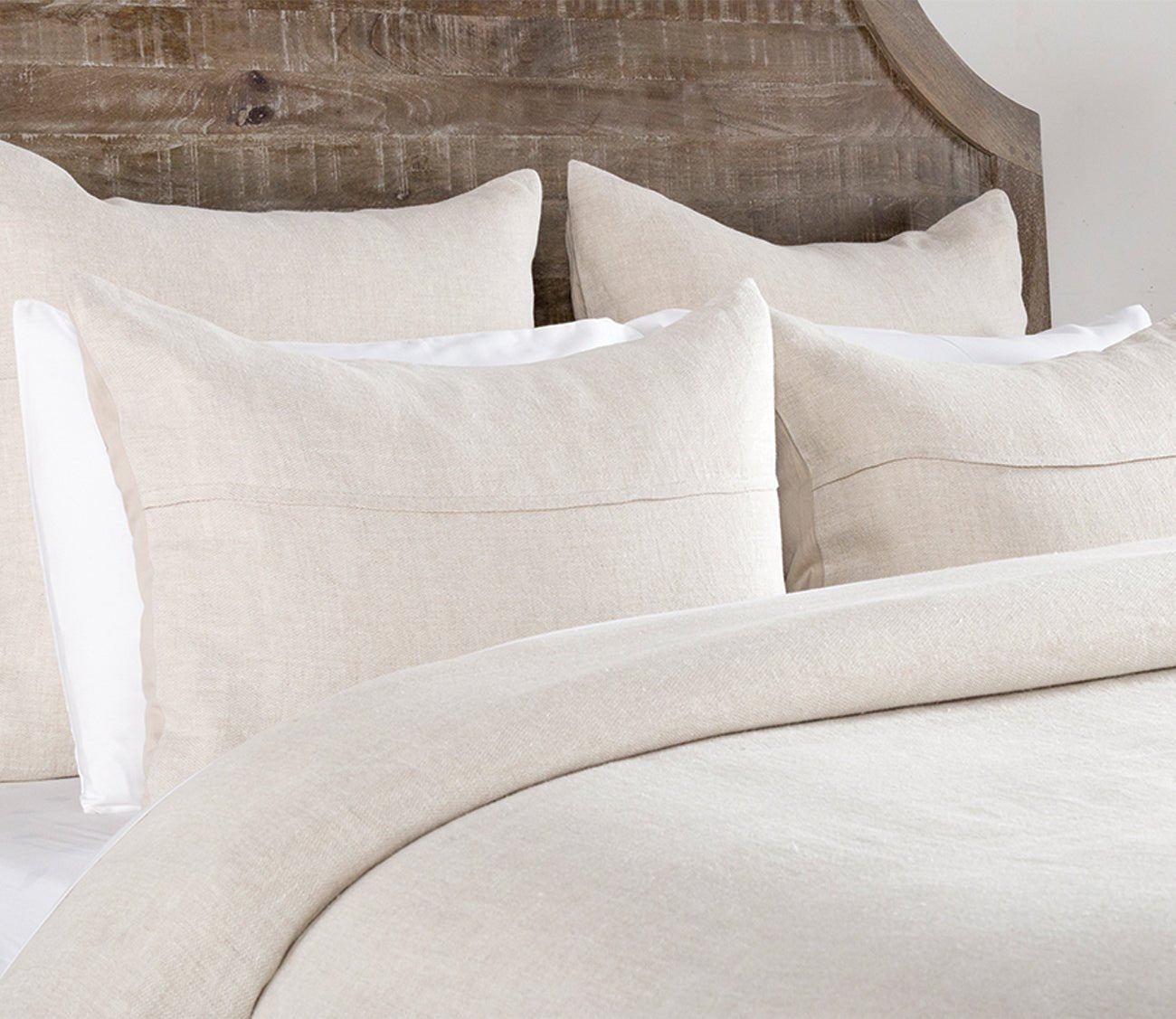 Heathered Herringbone Cotton-Linen Coverlet & Sham