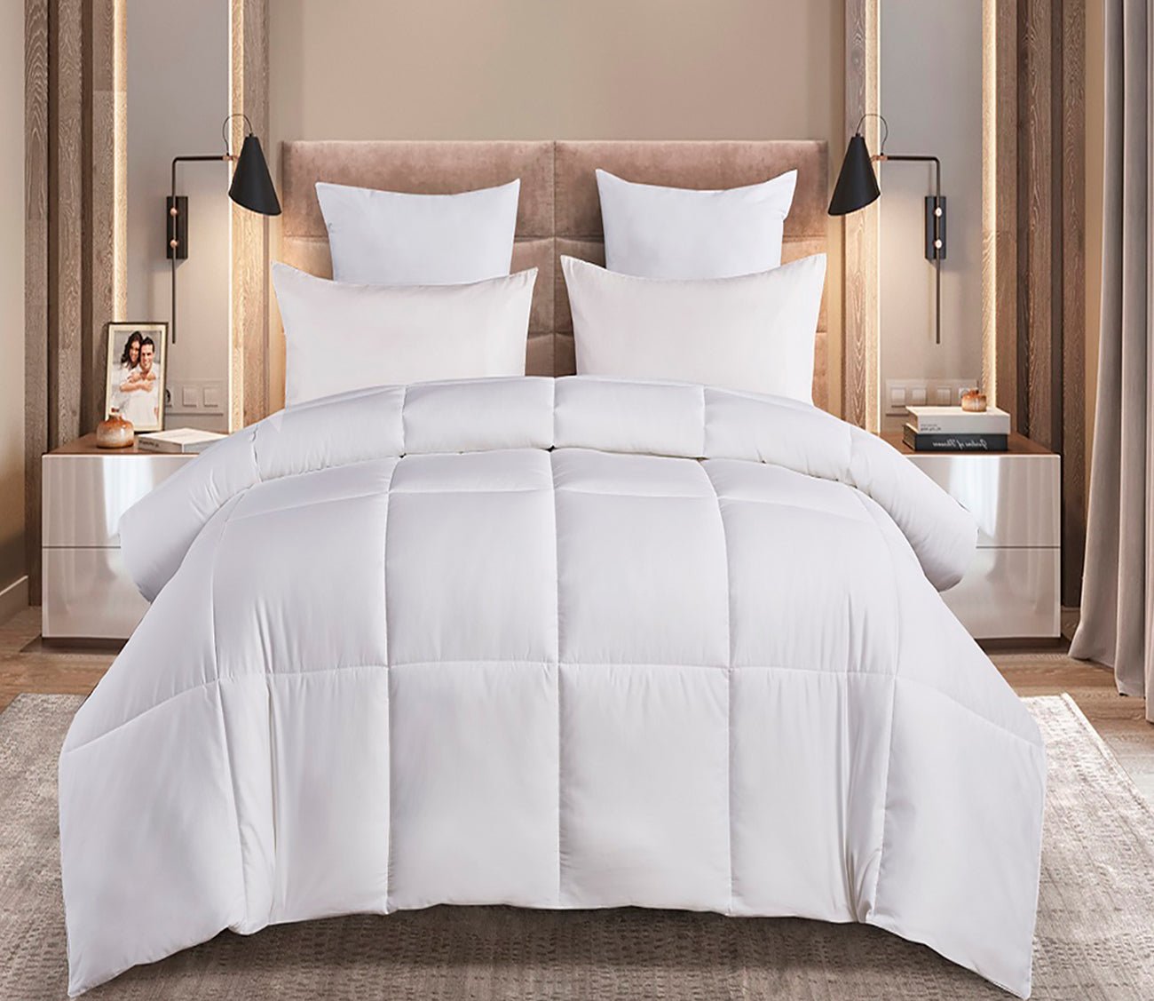 Sleep Philosophy Maximum Warmth Sateen White Down Alternative Thinsulate Comforter - White - King