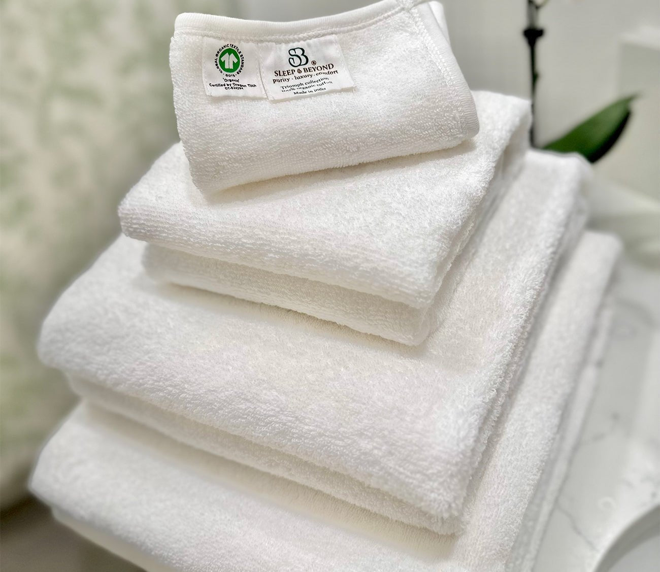 Sleep & Beyond Organic Cotton Terry Towels