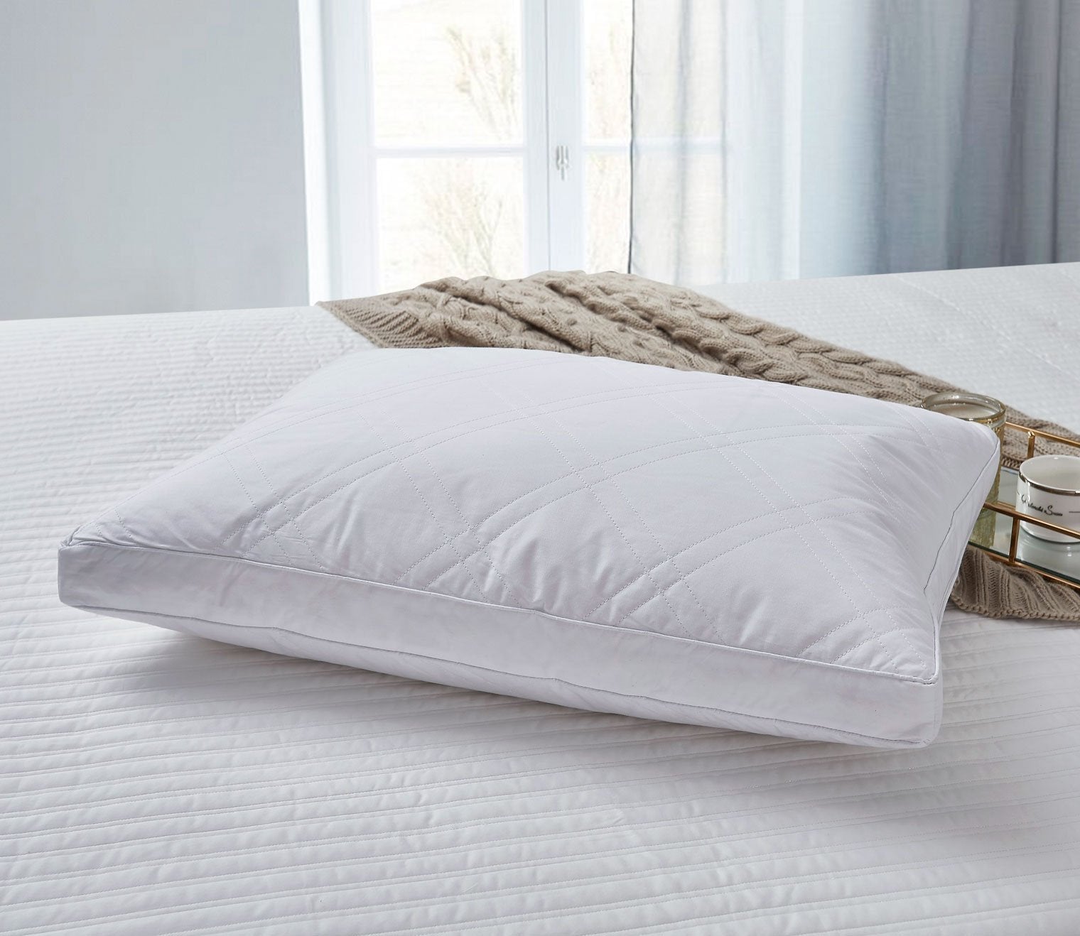 Serta Feather Euro Square Pillow 2 Pack