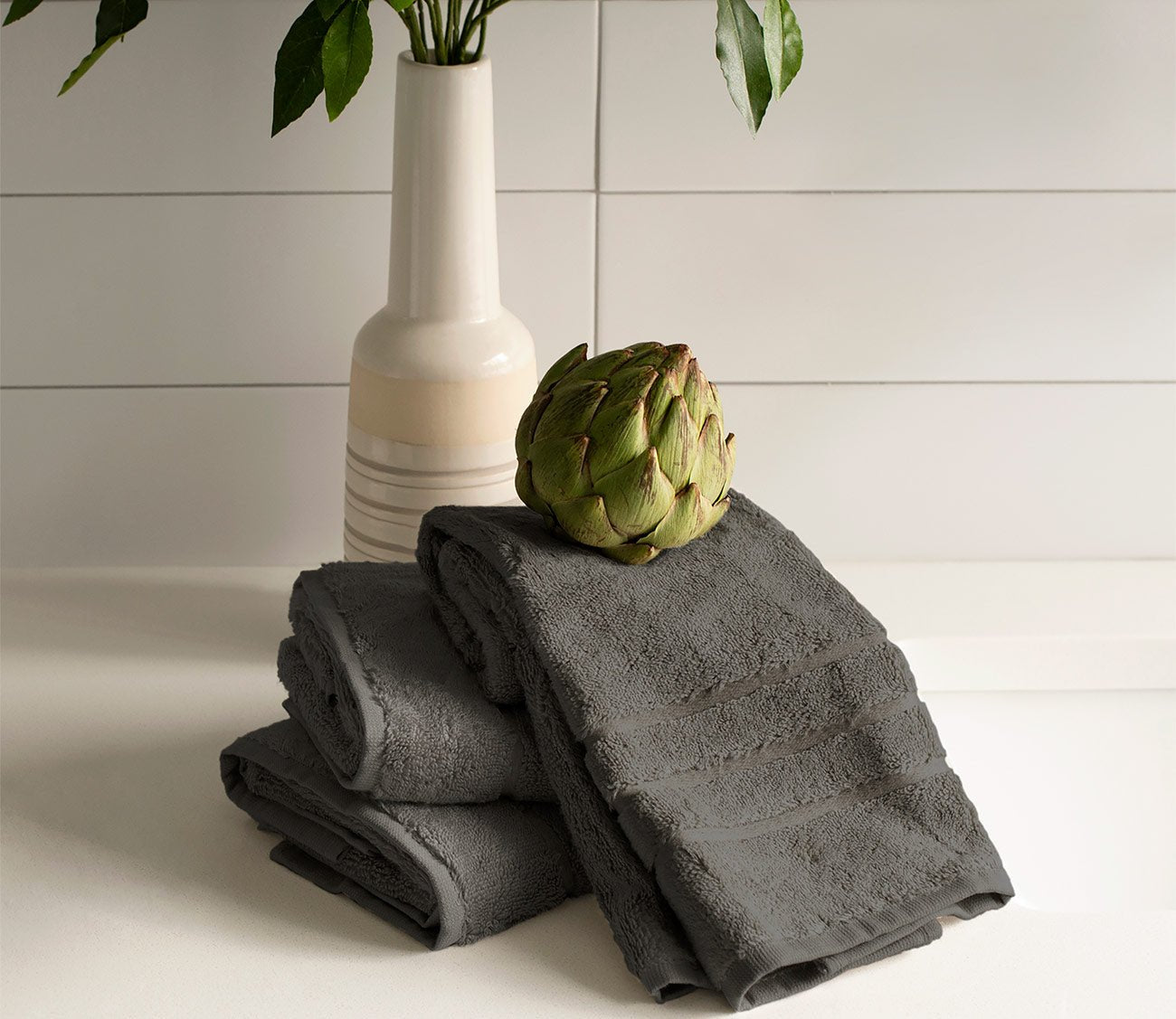 Cariloha Bamboo Bath Towel 3-Piece Set - Harbor Gray