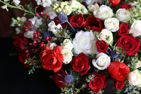 Mixed colors flowers bouquet arrangement at Glendale, Beverly-Hills