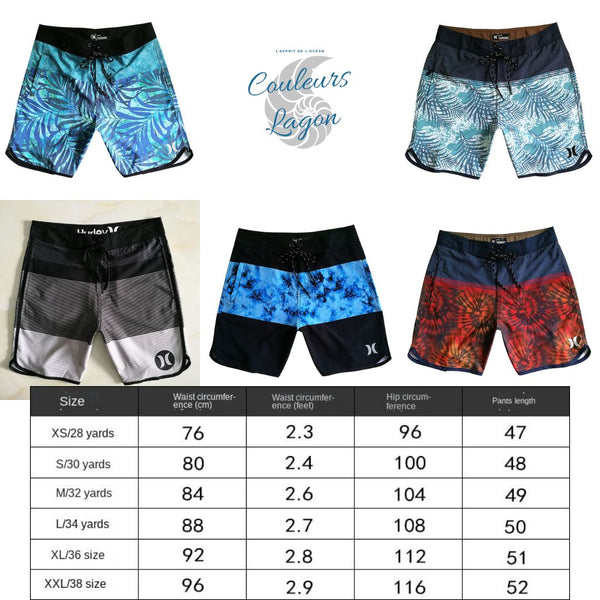 Couleurs Lagon - Bermuda de plage Boardshort Surf Hurley pour Hommes - 5 couleurs