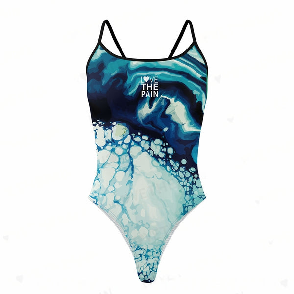 Couleurs Lagon - Love The Pain - Sexy Monokini Triathlon Pro - Tie-Dye Ocean