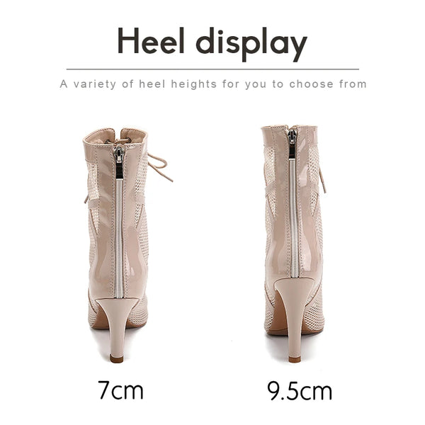 talon - Chaussures de Danse Latine à Talons Hauts – Modèle LUNA II Brillant Outdoor - Couleurs Lagon