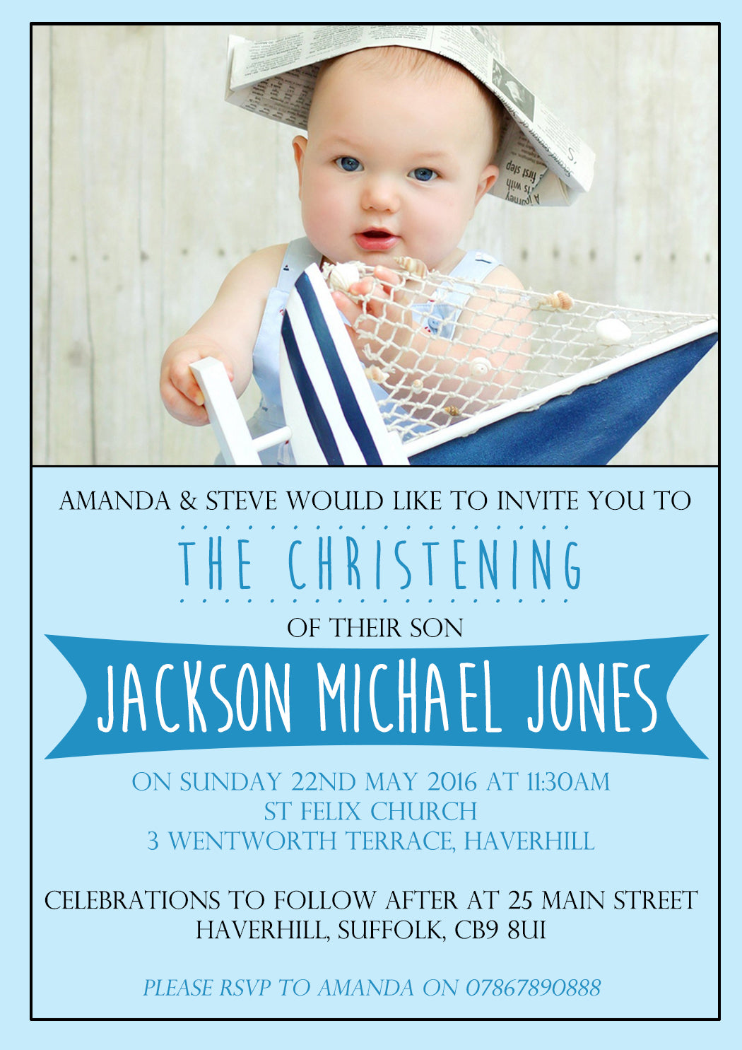 Joint Christening Invitations 10