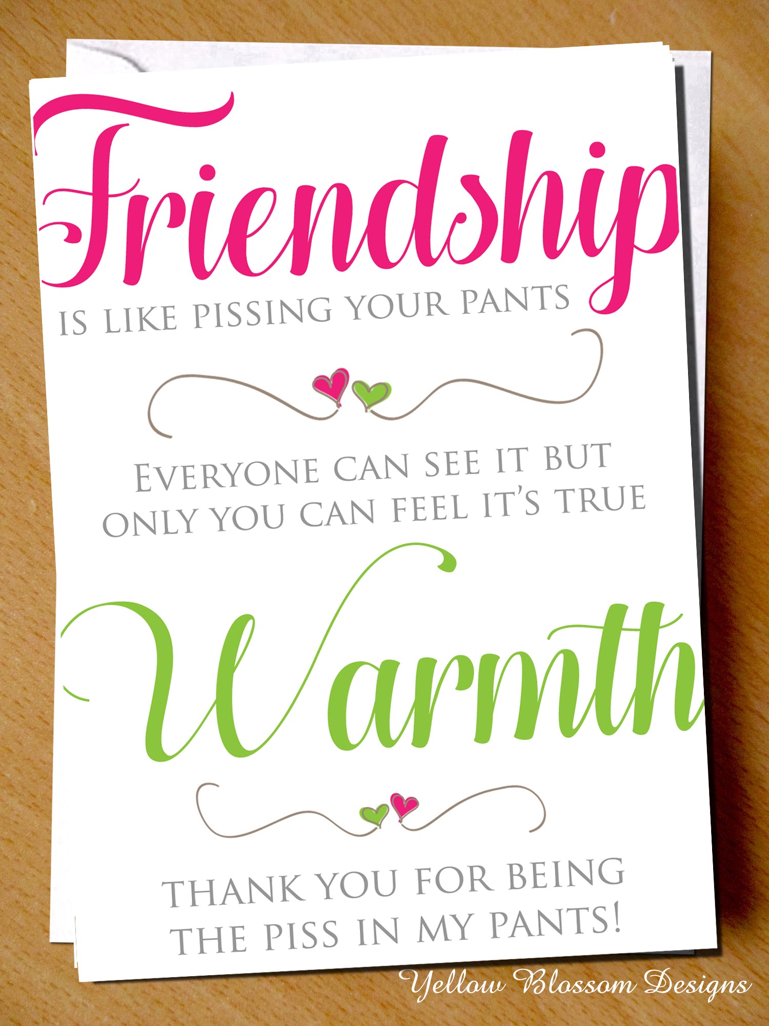 Friendship Best Mate Greeting Card ~ Blank Inside ~ Bestie BFF ...