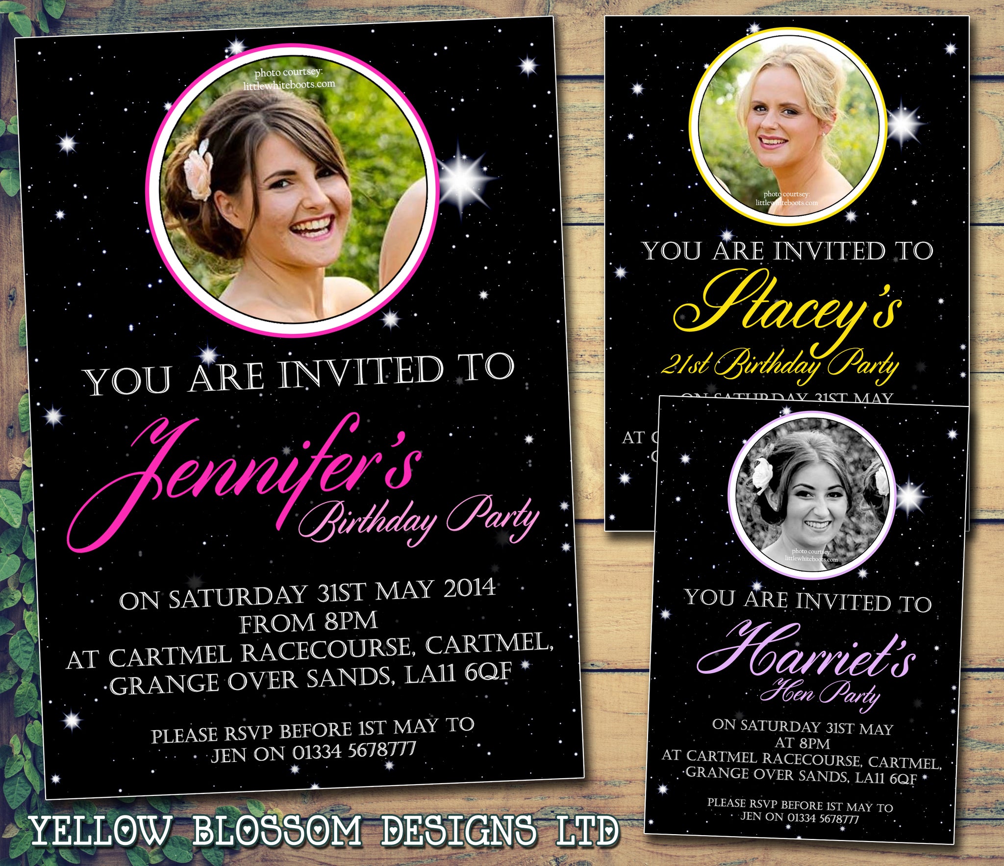 Adult Birthday Invitations Female Male Unisex Joint Party Her Him For – YellowBlossomDesignsLtd