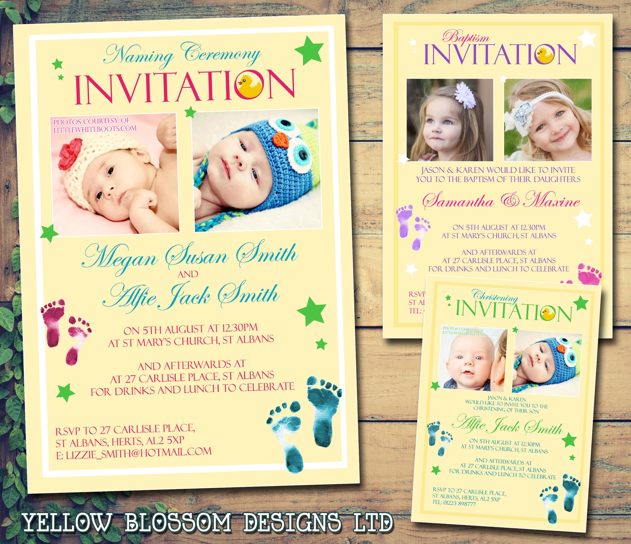 Invite name. Baptism Day Baner.