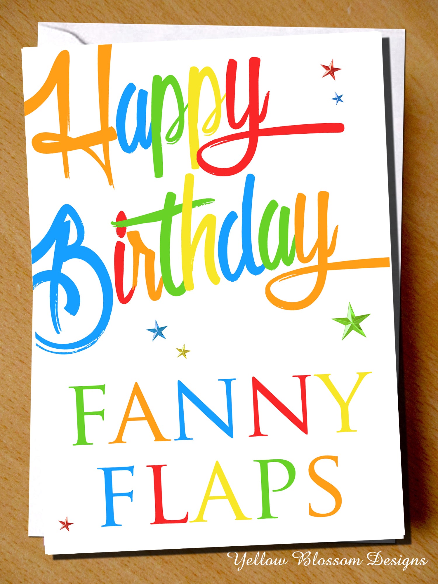 Comical Happy Birthday Fanny Flaps Rude Greetings Card