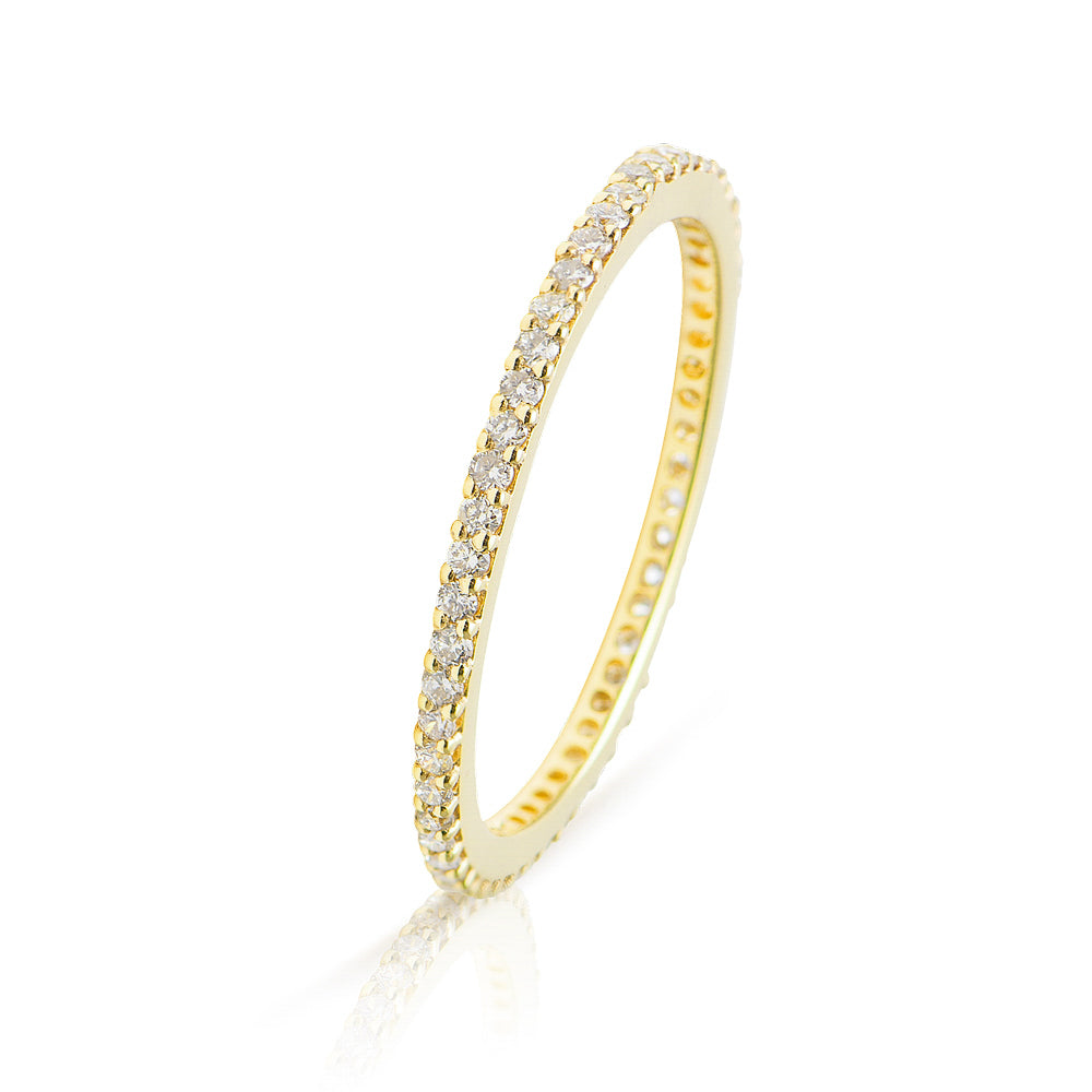 Lajoux Eternity Diamond Ring Yellow Gold Lajoux
