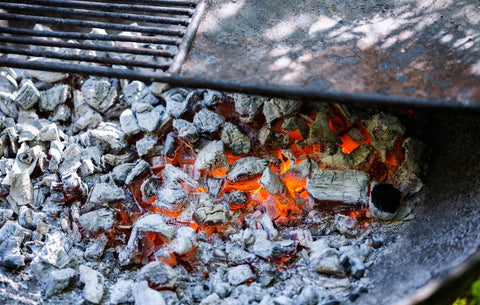 Hot BBQ Coals