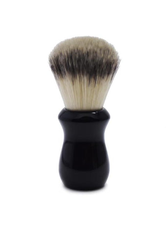 St James Shaving Emporium 502 shaving brush with synthetic fibre bristles and black handle