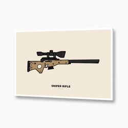 Fortnite Sniper Vector Fortnite Inspired Sniper Rifle Illustration Poster Snooozeworks