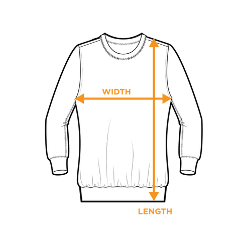 Crewneck sweatshirt - Size Guide - Engage®