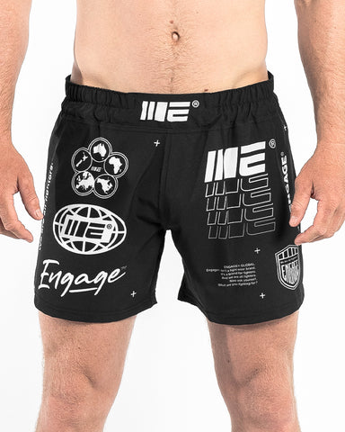 Engage Billboard 2-in-1 Fight Shorts - Black - Engage®
