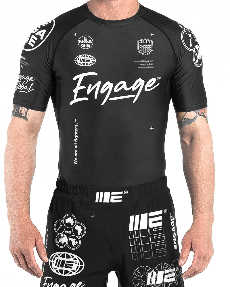 Engage Billboard 2-in-1 Fight Shorts - Black - Engage®
