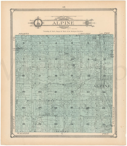 Atlas of Kent County Michigan 1907 Page 2 WardMaps LLC