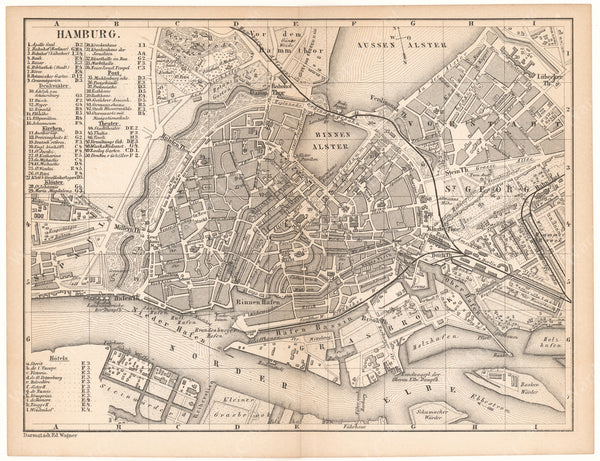 Hamburg, Germany 1868 – WardMaps LLC